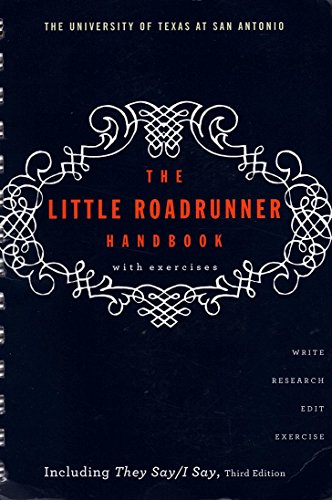 Stock image for The Little Roadrunner Handbook with Exercises Custome ed. The University of Texas at San Antonio for sale by HPB-Red