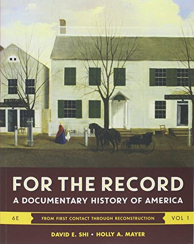 Stock image for America: A Narrative History and For the Record for sale by HPB-Red