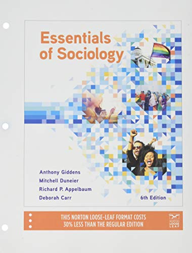 Beispielbild fr Essentials of Sociology zum Verkauf von HPB-Red