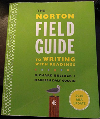 Stock image for The Norton Field Guide to Writing: With 2016 Mla Update and Readings for sale by TextbookRush