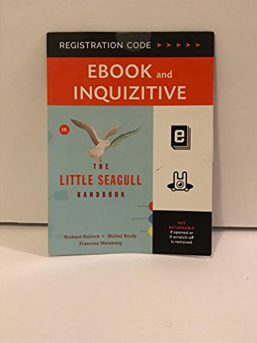 Stock image for The Little Seagull Handbook 3E Ebook Folder with IQ for sale by Facetextbooks