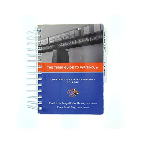 Imagen de archivo de The Tiger Guide to Writing, 3E, Chattanooga State Edition a la venta por Better World Books