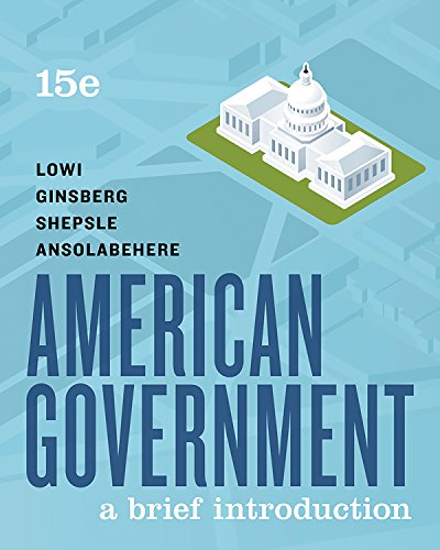 Beispielbild fr American Government: A Brief Introduction zum Verkauf von Campus Bookstore