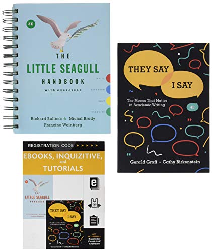 9780393666113: They Say / I Say, With Access Card + the Little Seagull Handbook With Exercises, 3rd Ed
