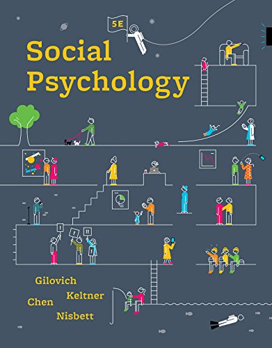 Imagen de archivo de Social Psychology a la venta por Reliant Bookstore