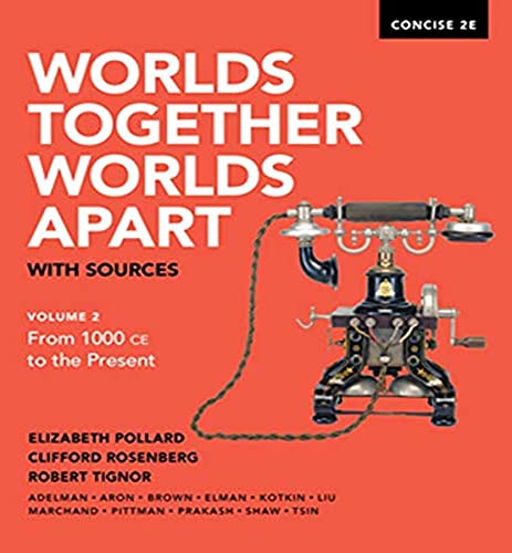 Beispielbild fr Worlds Together, Worlds Apart with Sources (Concise Second Edition) (Vol. Volume 2) zum Verkauf von SecondSale