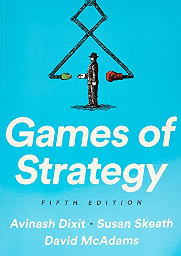 Imagen de archivo de Games of Strategy a la venta por GoldBooks
