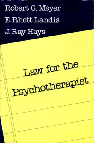 Imagen de archivo de Law for the Psychotherapist a la venta por HPB-Red