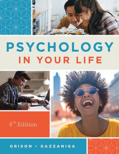 Stock image for Psychology in Your Life 4e student book alone and in shrink wrap NEW for sale by BooXX in Stock