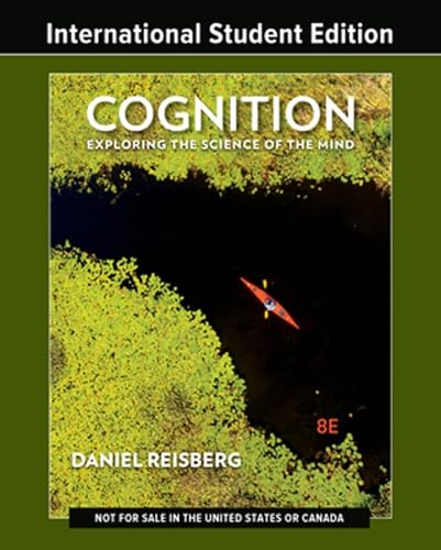 9780393877625: Cognition: Exploring the Science of the Mind