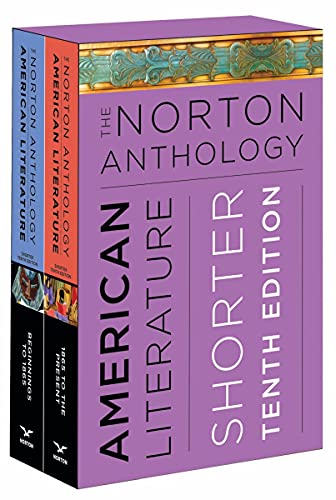 Beispielbild fr The Norton Anthology of American Literature - Shorter Tenth Edition, Combined Volume zum Verkauf von Brook Bookstore