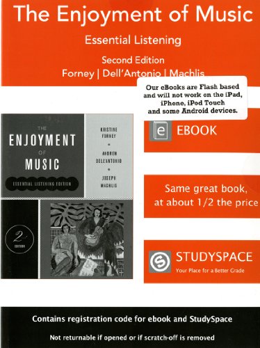 Imagen de archivo de The Enjoyment of Music (Essential Listening Edition, Second Edition) a la venta por dsmbooks