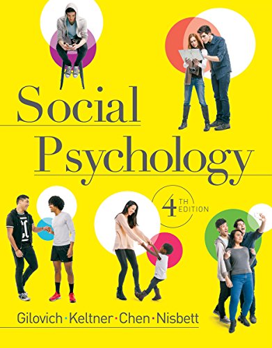 Imagen de archivo de Social Psychology a la venta por Blue Vase Books