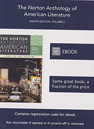 Beispielbild fr The Norton Anthology of American Literature Eigth Edition, Vol.2 E-book zum Verkauf von Wrigley Books