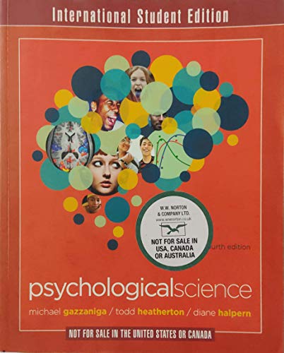 Imagen de archivo de Psychological Science a la venta por Reuseabook