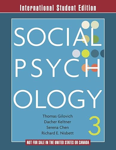 Stock image for Social Psychology for sale by Books Unplugged