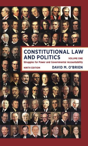Stock image for Constitutional Law and Politics: Struggles for Power and Governmental Accountability (Ninth Edition) (Vol. 1) for sale by HPB-Red