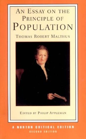 Stock image for Norton Critical Editions: An Essay on the Principle of Population for sale by Anybook.com