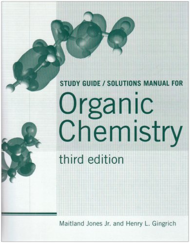 9780393924589: Organic Chemistry: Study Guide/Solutions manual