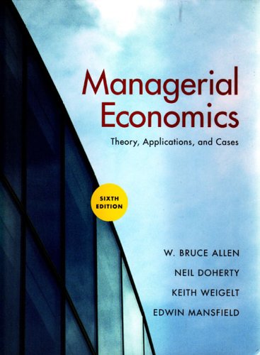 9780393924961: Managerial Economics: Theory, Applications, and Cases