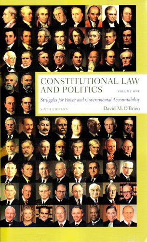 9780393925654: Constitutional Law And Politics: Struggles for Power and Governmental Accountability