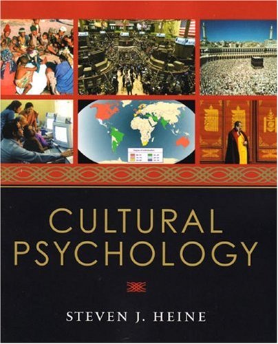 Beispielbild fr Cultural Psychology zum Verkauf von Better World Books