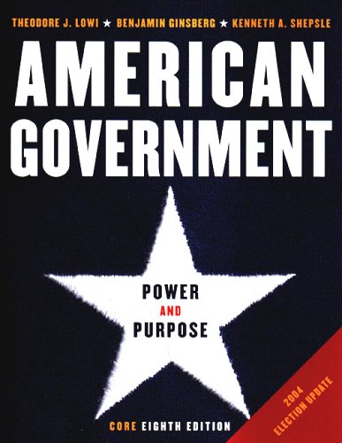 Imagen de archivo de American Government : Power and Purpose a la venta por Better World Books: West