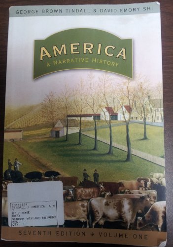 Beispielbild fr America Vol. 1 : A Narrative History zum Verkauf von Better World Books