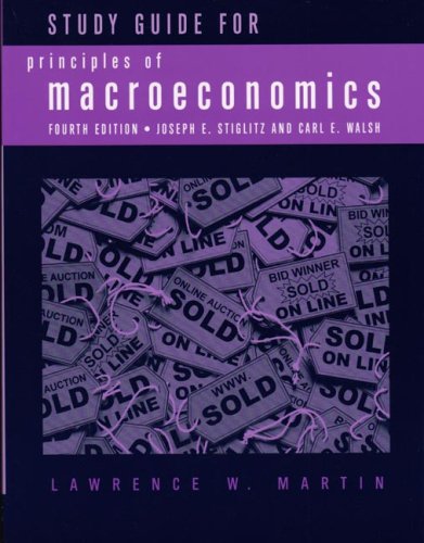 Beispielbild fr Principles of Macroeconomics, 4e Study Guide zum Verkauf von Better World Books