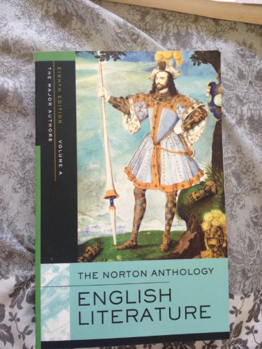 Beispielbild fr The Norton Anthology of English Literature, Volume A: The Middle Ages through the Restoration and the Eighteenth Century zum Verkauf von SecondSale