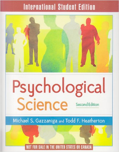 Stock image for PSYCHOLOGICAL SCIENCE for sale by Basi6 International