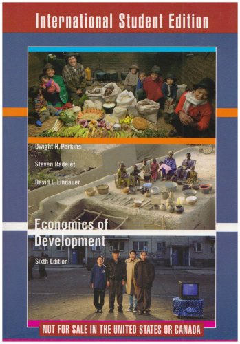 Beispielbild fr Economics of Development (Sixth International Student Edition) zum Verkauf von SecondSale