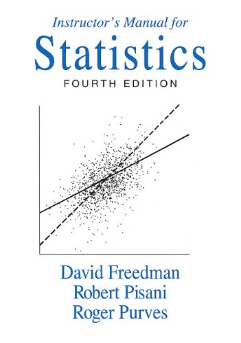9780393930122: Instructor's Manual: for Statistics, Fourth Edition