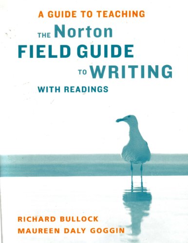 Beispielbild fr A Guide to Teaching the Norton Field Guide to Writing with Readings zum Verkauf von BookHolders