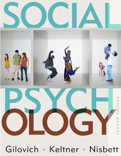 Beispielbild fr Social Psychology zum Verkauf von Better World Books: West
