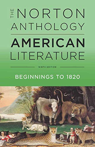 9780393935714: The Norton Anthology of American Literature - Vol A: Beginnings to 1820