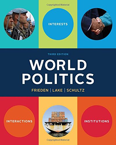 Beispielbild fr World Politics : Interests, Interactions, Institutions zum Verkauf von Better World Books