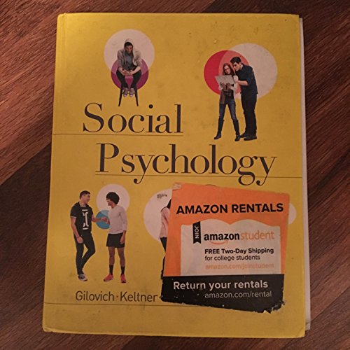 Imagen de archivo de Social Psychology (Fourth Edition) a la venta por SecondSale