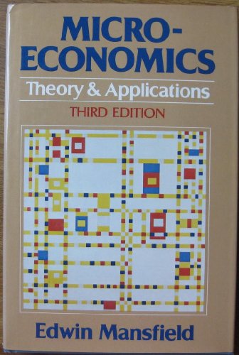 Stock image for Microeconomics : Theory and Applications for sale by Better World Books