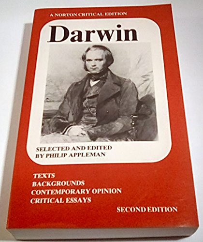 Imagen de archivo de Darwin: A Norton Critical Edition a la venta por Mnemosyne