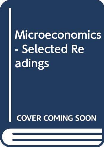 Stock image for Mansfield Microeconomics - Selected Readings 3ed for sale by HPB-Red