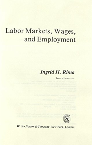 Stock image for Labor Markets, Wages, & Employment for sale by Top Notch Books