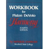 Imagen de archivo de Workbook for Piston DeVoto Harmony Fourth Edition a la venta por Front Cover Books