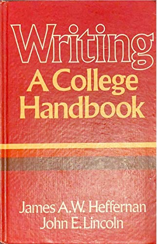 Beispielbild fr Writing, a College Handbook zum Verkauf von Library House Internet Sales