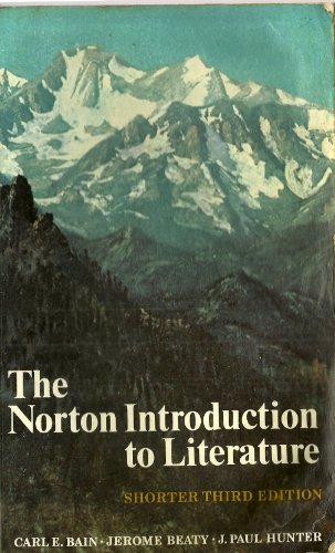 Beispielbild fr The Norton Introduction to Literature zum Verkauf von Better World Books