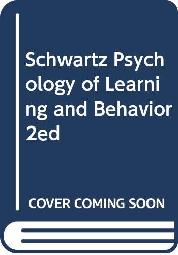 Stock image for Psychology of Learning and Behavior for sale by Better World Books