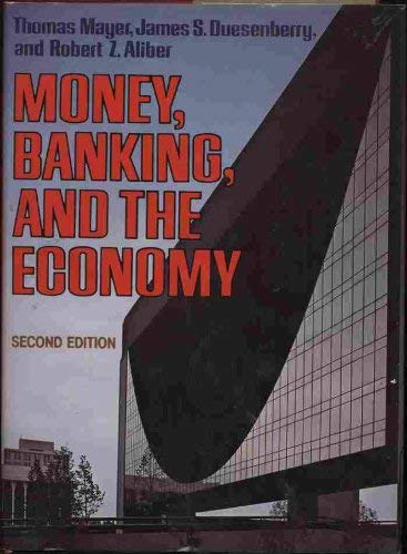 Stock image for Money, Banking and the Economy for sale by Better World Books