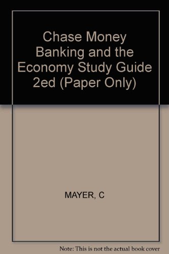 Imagen de archivo de Chase Money Banking and the Economy Study Guide 2ed (Paper Only) a la venta por Wonder Book