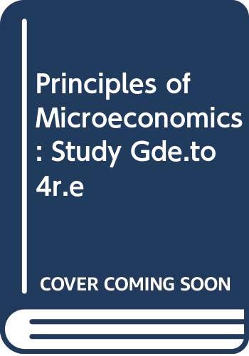 Mansfield S/G for Principles of Microeconomics 4ed(paper Only) (9780393953343) by MANSFIELD, E