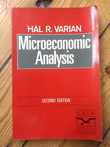 Microeconomic Analysis (9780393953435) by Hal R. Varian